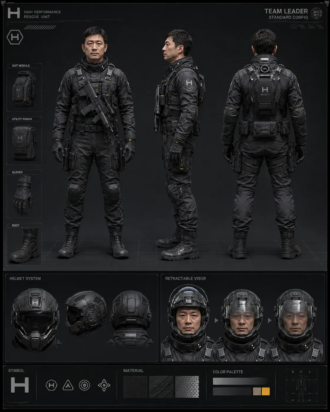 世界再構築:Spider6 起源 — 華国行動隊長 キャラクター設定